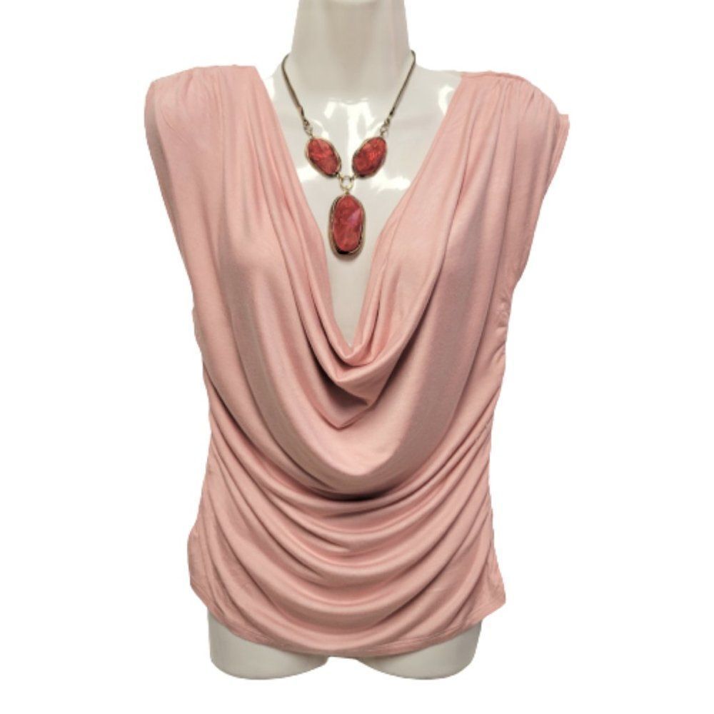 Sleeveless Top with Plunging Neckline  Size M Size G/L NEW!